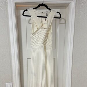 Ted Baker London Cream Asymmetrical Dress